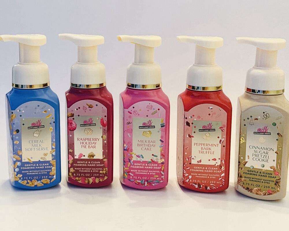 Set 5pc - Bath & Body Works Milk Bar Collection All Foaming Hand Soap Full